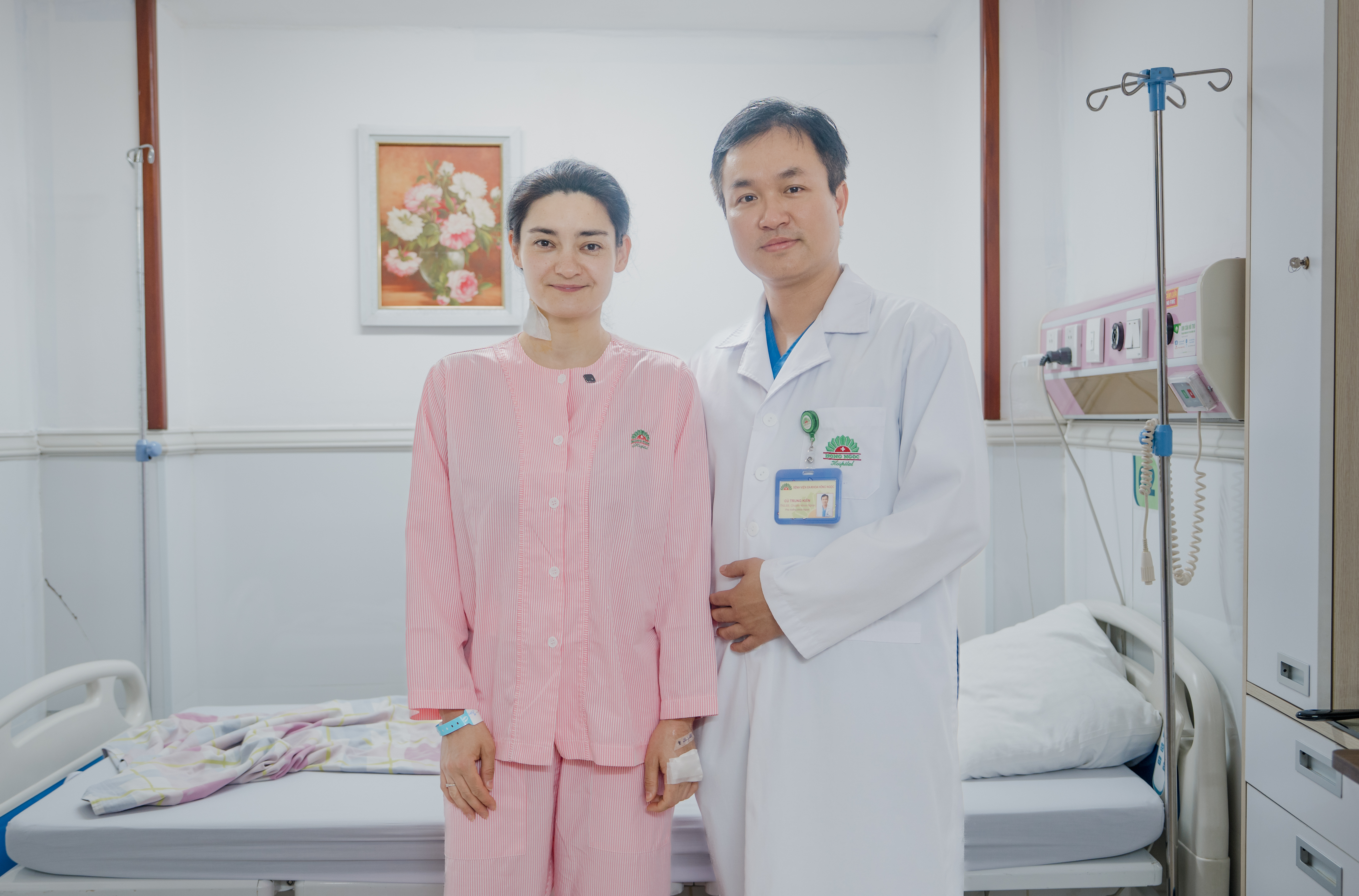 The patient showed rapid recovery within one day after surgery