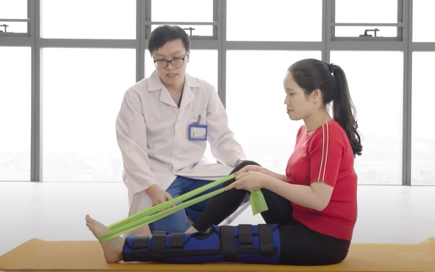 bài tập tại nhà cho bệnh nhân phẫu thuật dây chằng gối