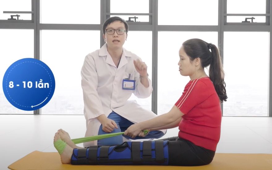 bài tập tại nhà cho bệnh nhân phẫu thuật dây chằng gối