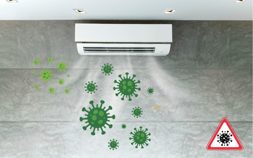 Vi khuẩn, nấm mốc từ điều hòa gây ra các bệnh hô hấp