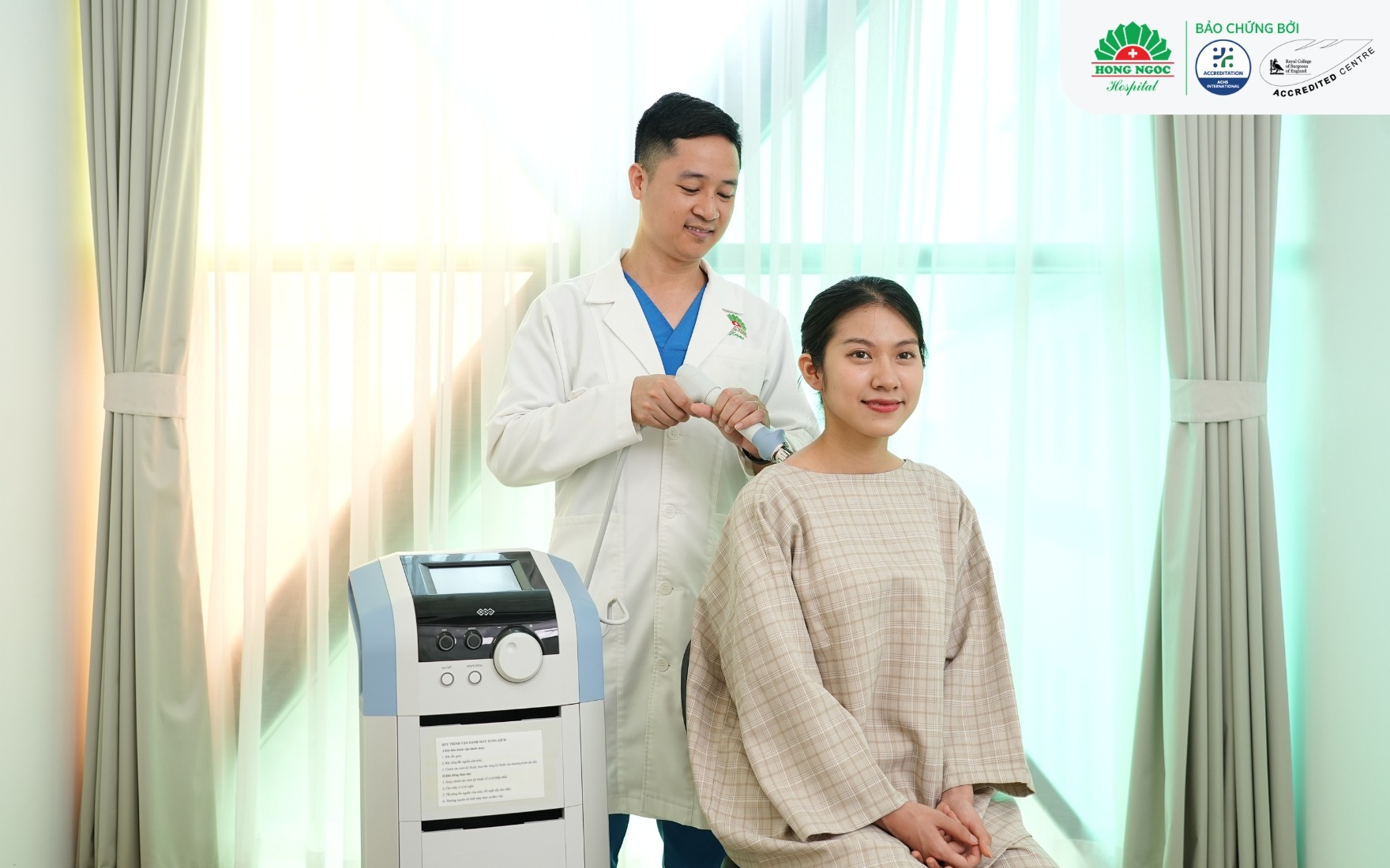 Specialist care for neck and shoulder pain at Hong Ngoc General Hospital