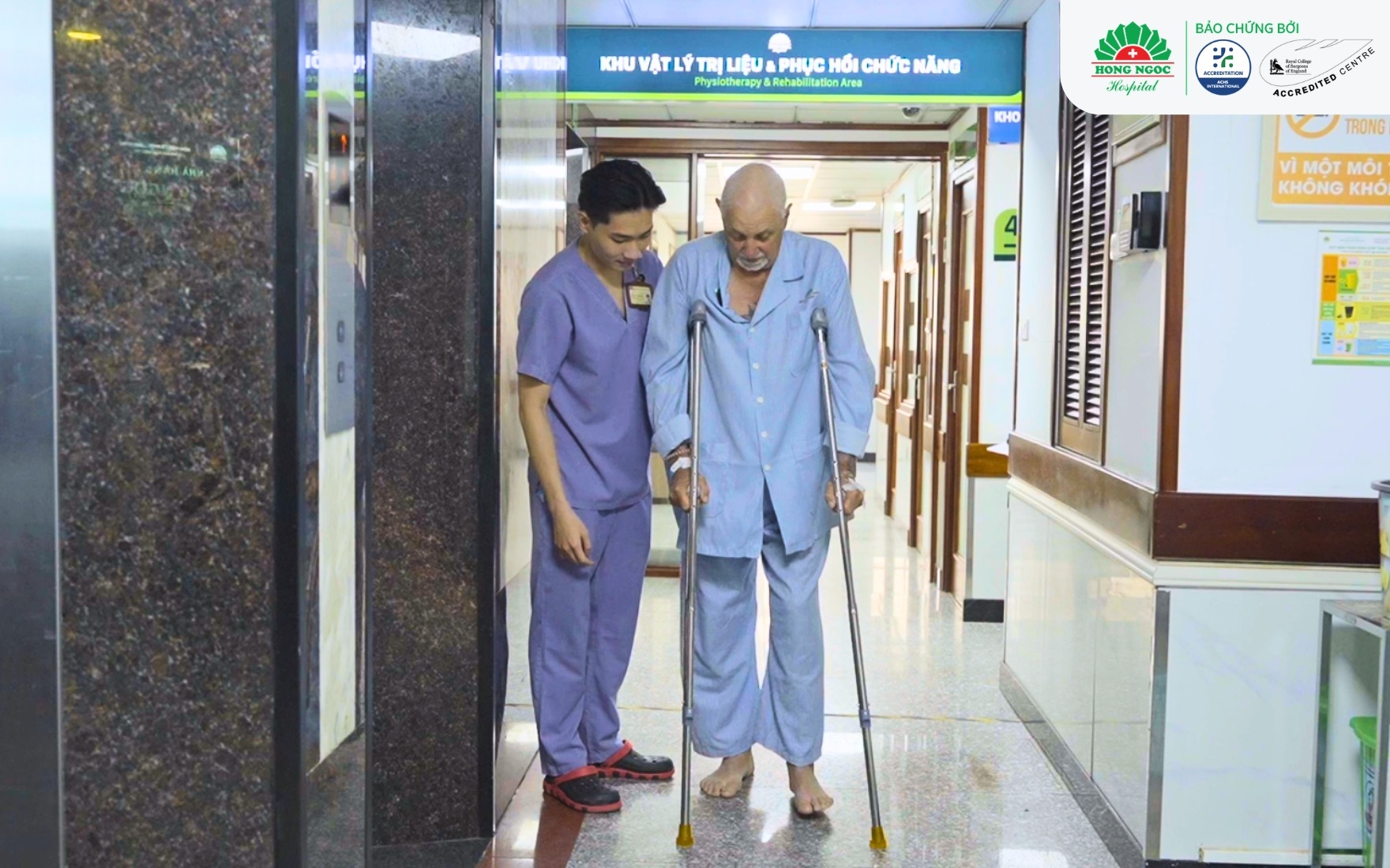 Rehabilitation after hip replacement surgery for an Australian patient 