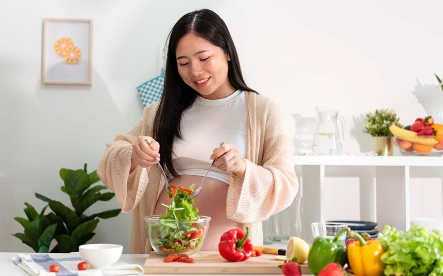 Chế độ ăn của người bệnh tuyến giáp khi mang thai