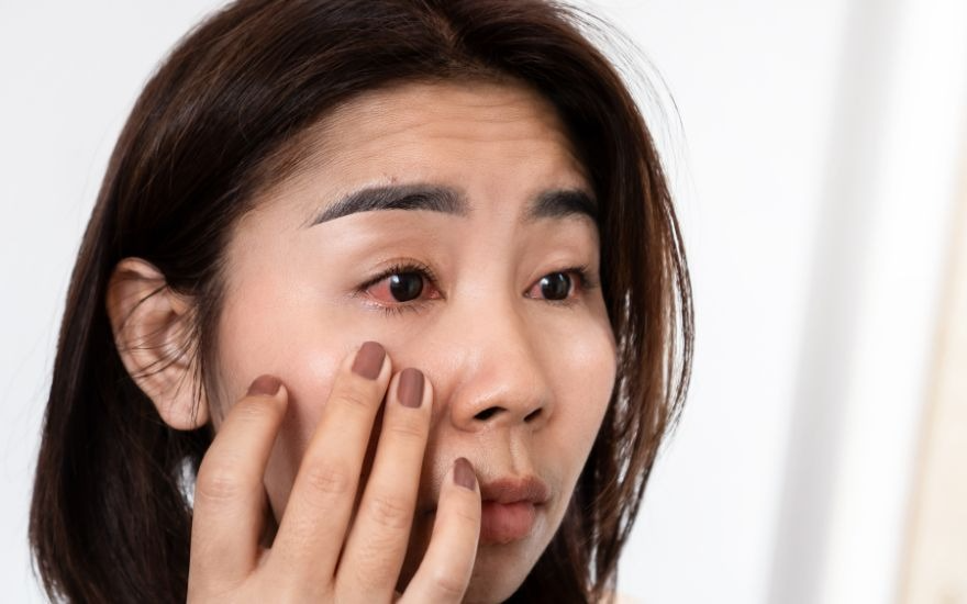 Nếu mắt xuất hiện vết đỏ đi kèm cơn đau nhức dữ dội hoặc suy giảm thị lực, người bệnh cần nhanh chóng tiếp cận y tế
