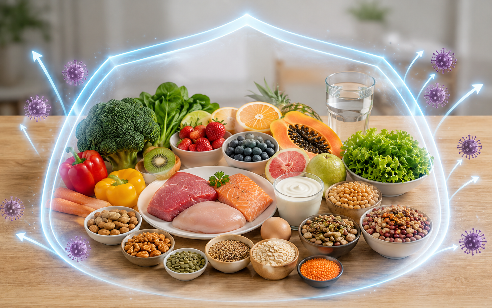 Dinh dưỡng đúng giúp hệ miễn dịch hoạt động tốt hơn