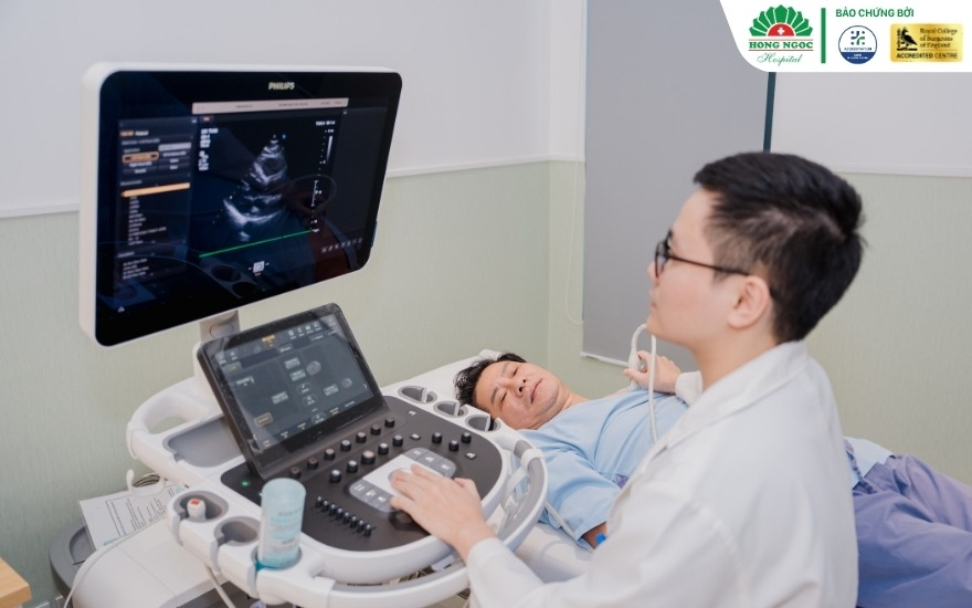 Siêu âm tim Doppler kết hợp công nghệ AI tại BVĐK Hồng Ngọc