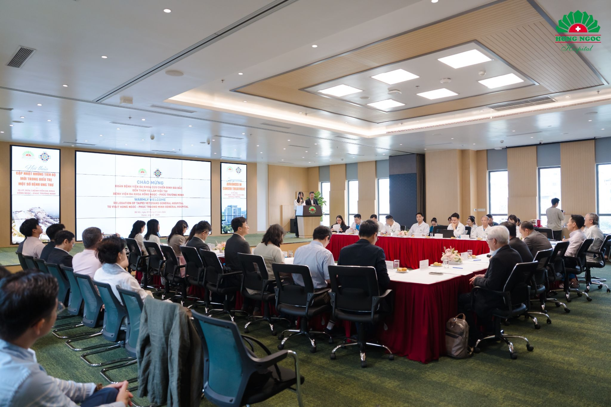 An overview of the working session between the two hospitals. 