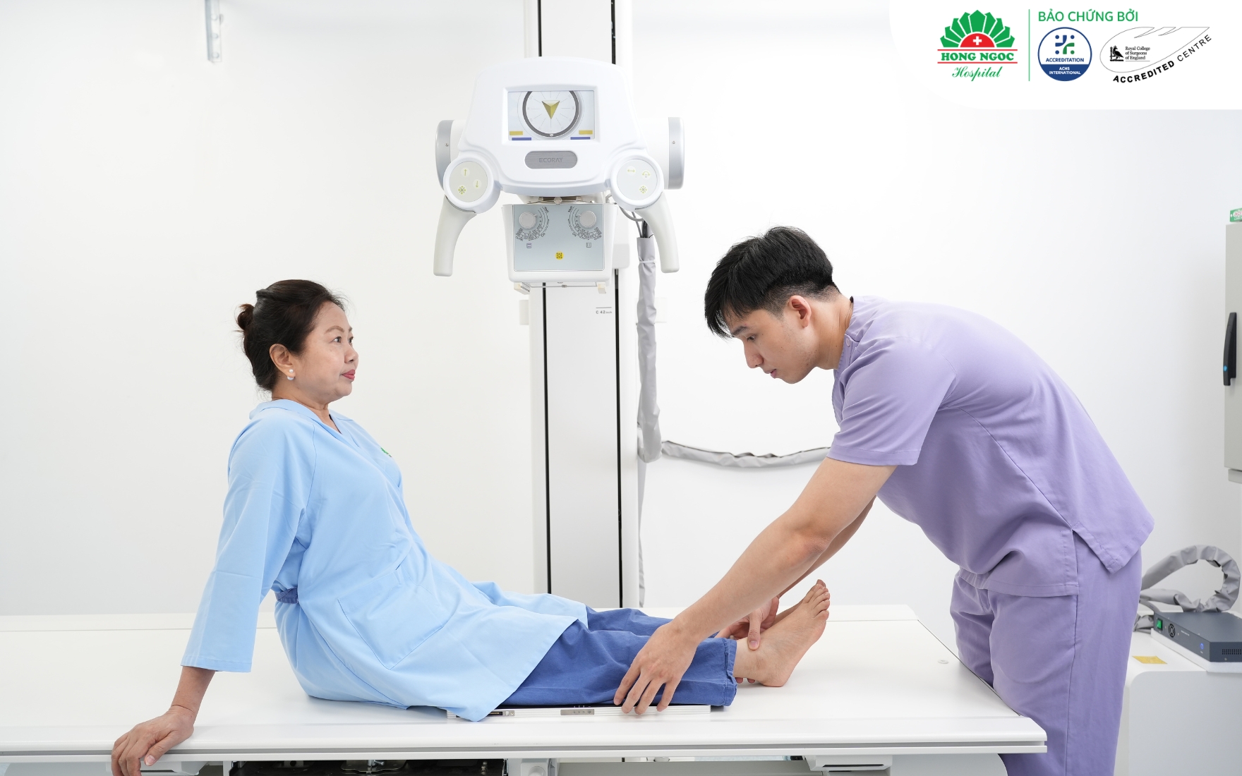 BVĐK Hồng Ngọc trang bị hệ thống chụp X-quang kỹ thuật số DR Ecoray hiện đại (Hàn Quốc)