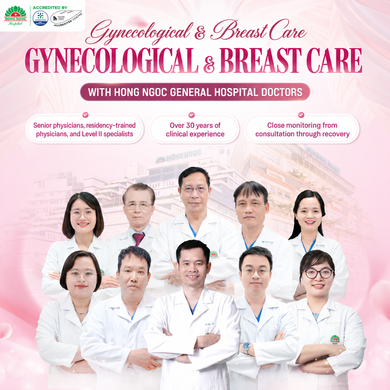 Experienced physicians at Hong Ngoc General Hospital