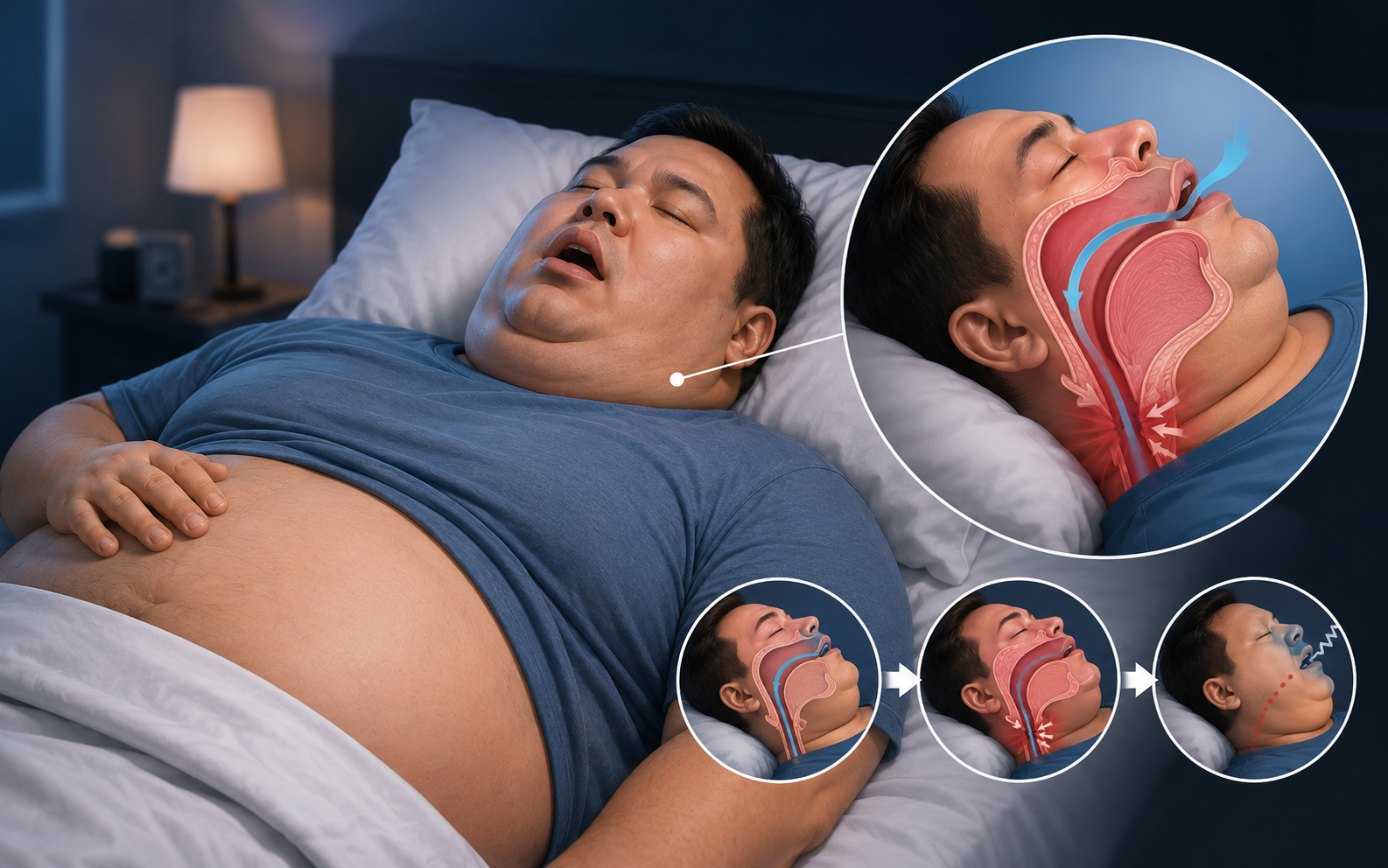 Ngưng thở khi ngủ có thể kích thích hệ thần kinh giao cảm, khiến huyết áp tăng