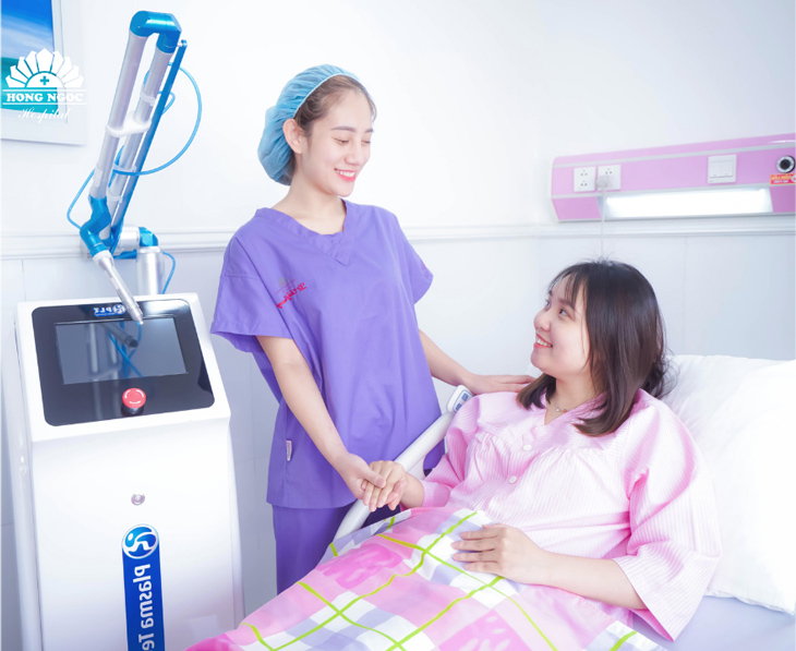 Chiếu tia plasma sau sinh