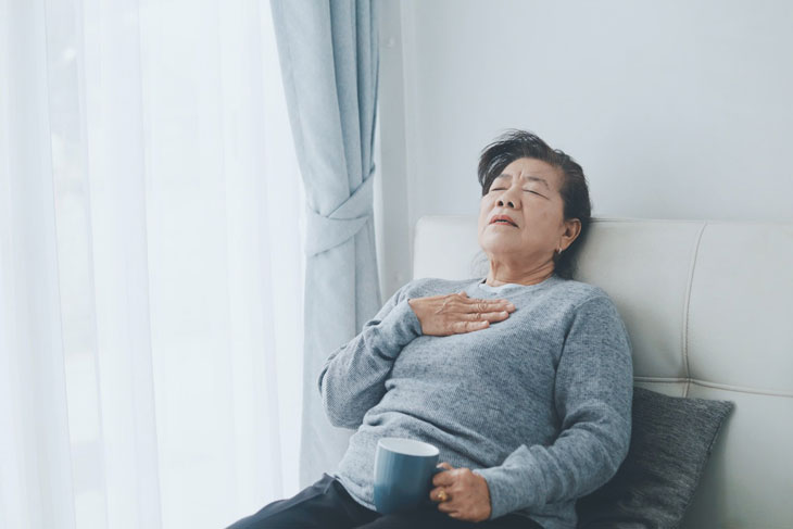 Khó thở hậu COVID ở người già là triệu chứng phổ biến